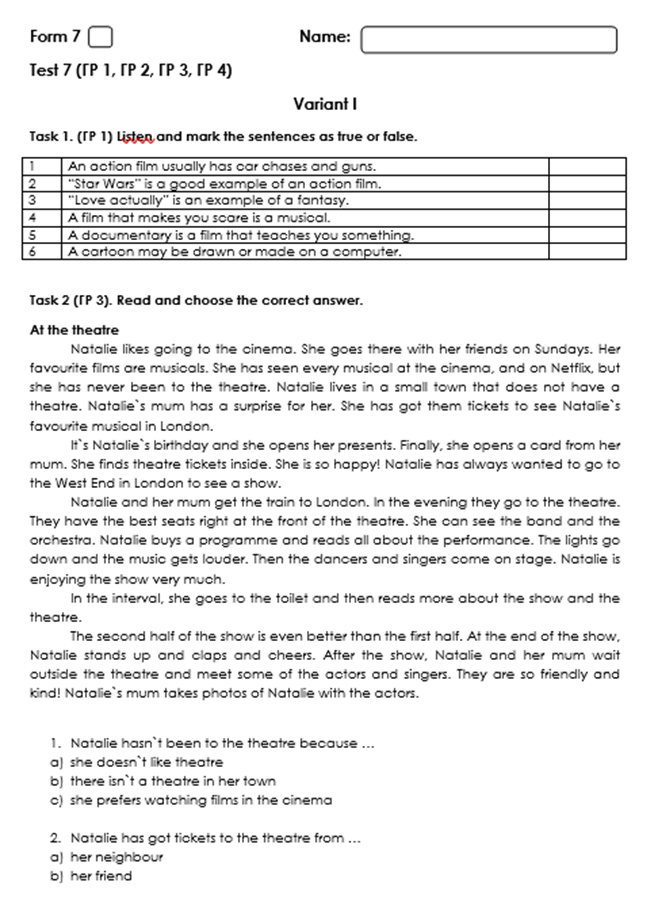 Підсумкові роботи для 7 класу на ІІ семестр - Зображення 5