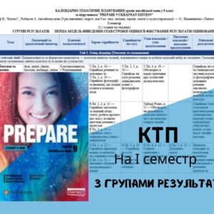Календарно-тематичне планування для 9 класу на І семестр за підручником PREPARE з групами результатів